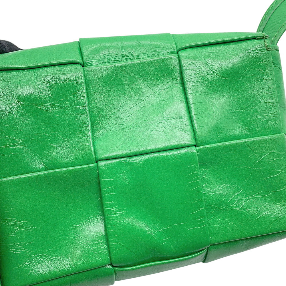 Bottega Veneta Maxi INTRECCIATO Candy Cassette Green Leather