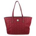 MCM Visetos Studded Tote Bag BordeauxMWP7ADT63RY001 Nylon Leather