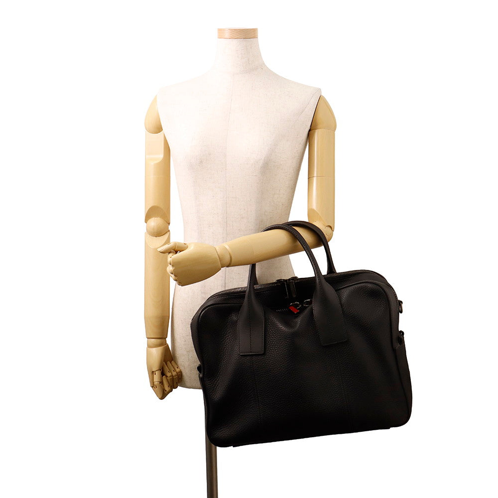 Christian Louboutin 2WAY Briefcase Black Leather