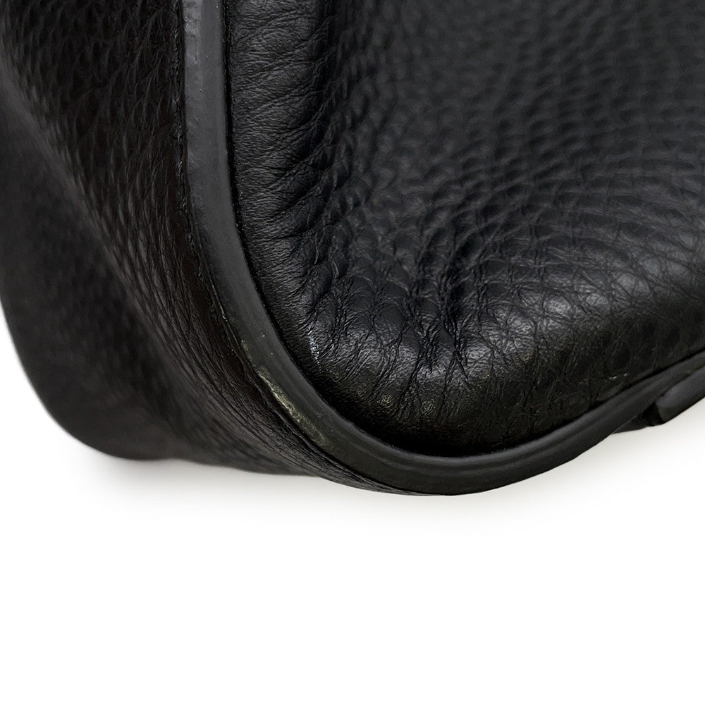 Christian Louboutin 2WAY Briefcase Black Leather