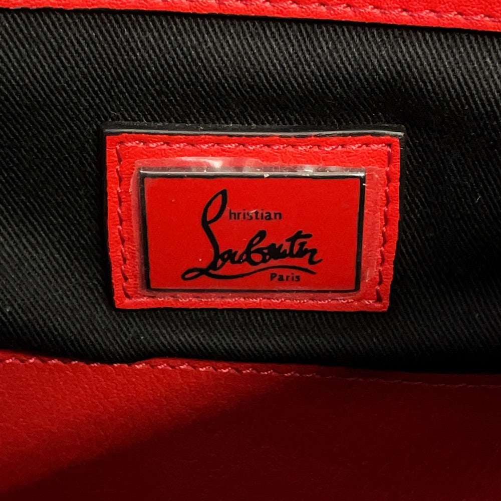 Christian Louboutin 2WAY Briefcase Black Leather