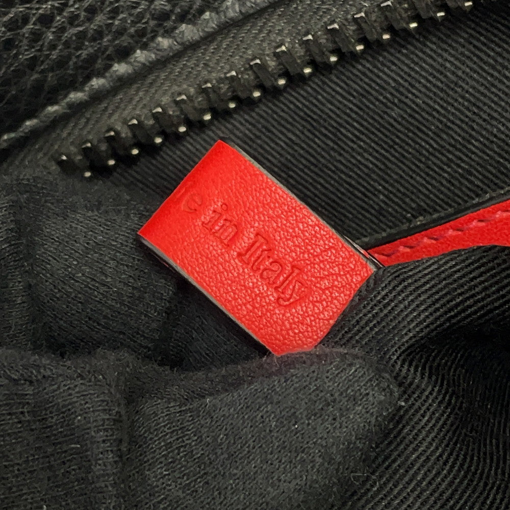 Christian Louboutin 2WAY Briefcase Black Leather
