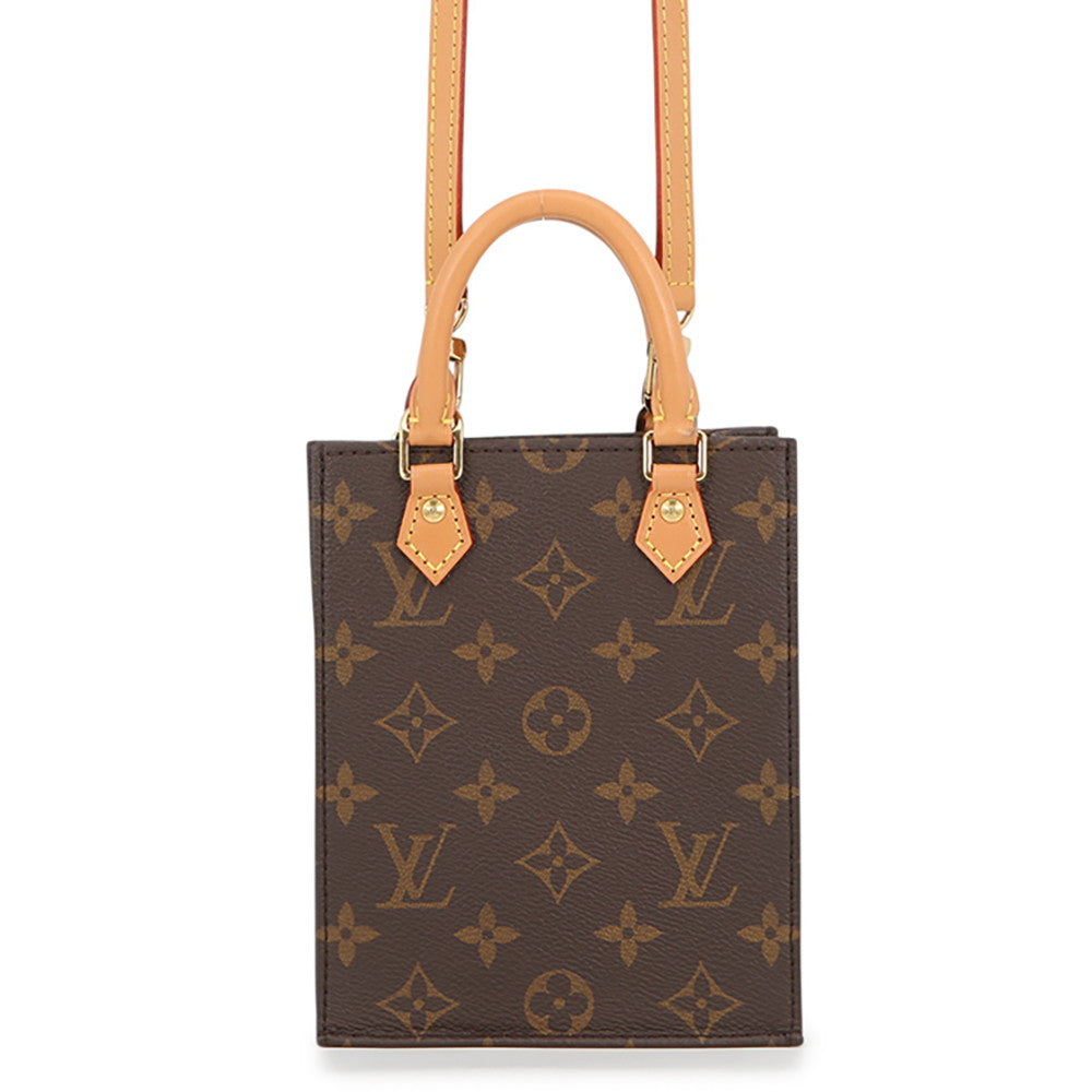 LOUIS VUITTON Petit Sac Plat BrownM81295 Monogram