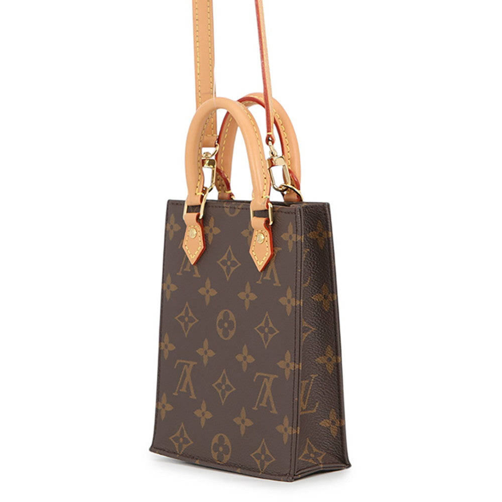 LOUIS VUITTON Petit Sac Plat BrownM81295 Monogram