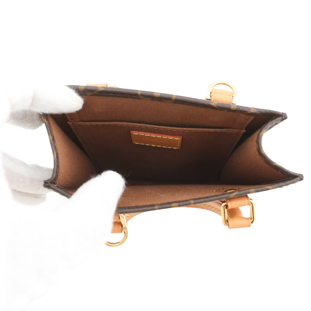 LOUIS VUITTON Petit Sac Plat BrownM81295 Monogram