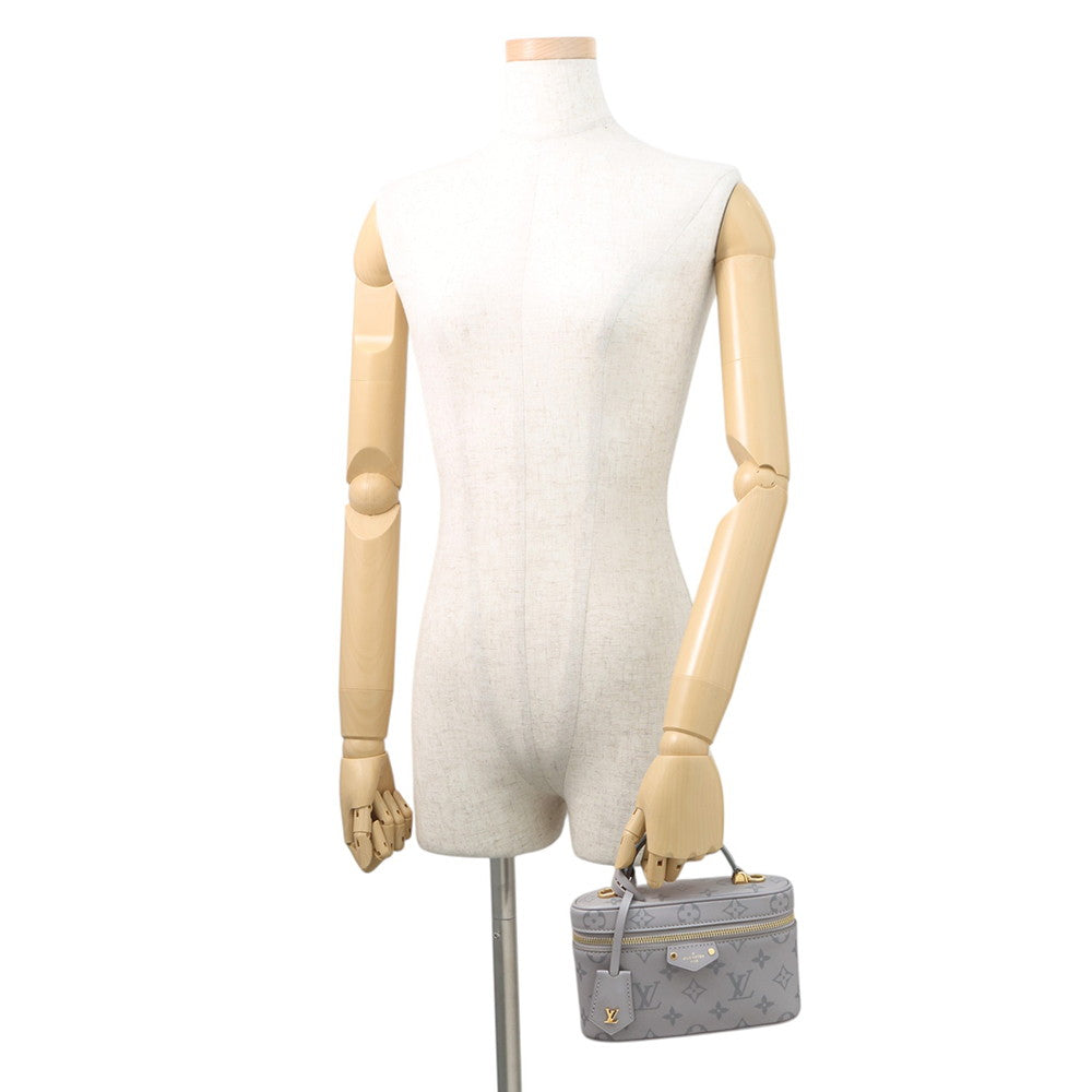 LOUIS VUITTON Vanity Chain Pouch Trianon GreyM12427 Calf Leather