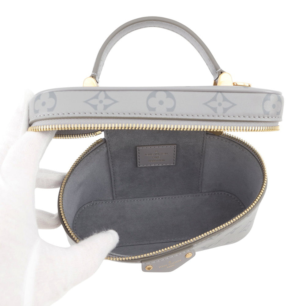 LOUIS VUITTON Vanity Chain Pouch Trianon GreyM12427 Calf Leather