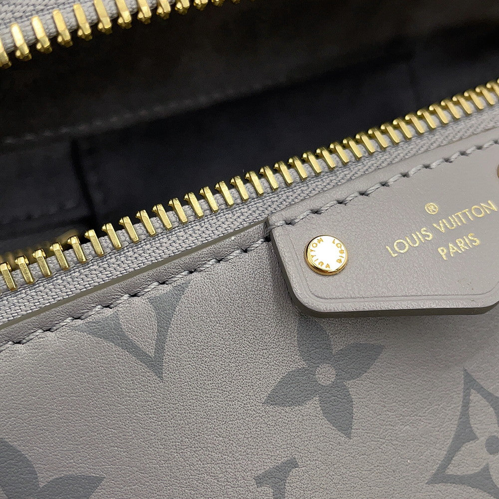 LOUIS VUITTON Vanity Chain Pouch Trianon GreyM12427 Calf Leather