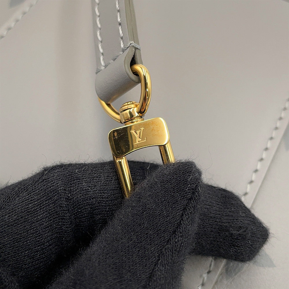 LOUIS VUITTON Vanity Chain Pouch Trianon GreyM12427 Calf Leather