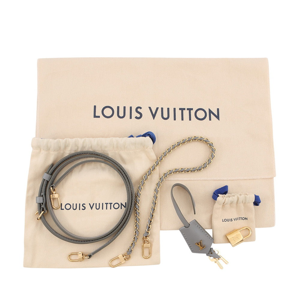 LOUIS VUITTON Vanity Chain Pouch Trianon GreyM12427 Calf Leather
