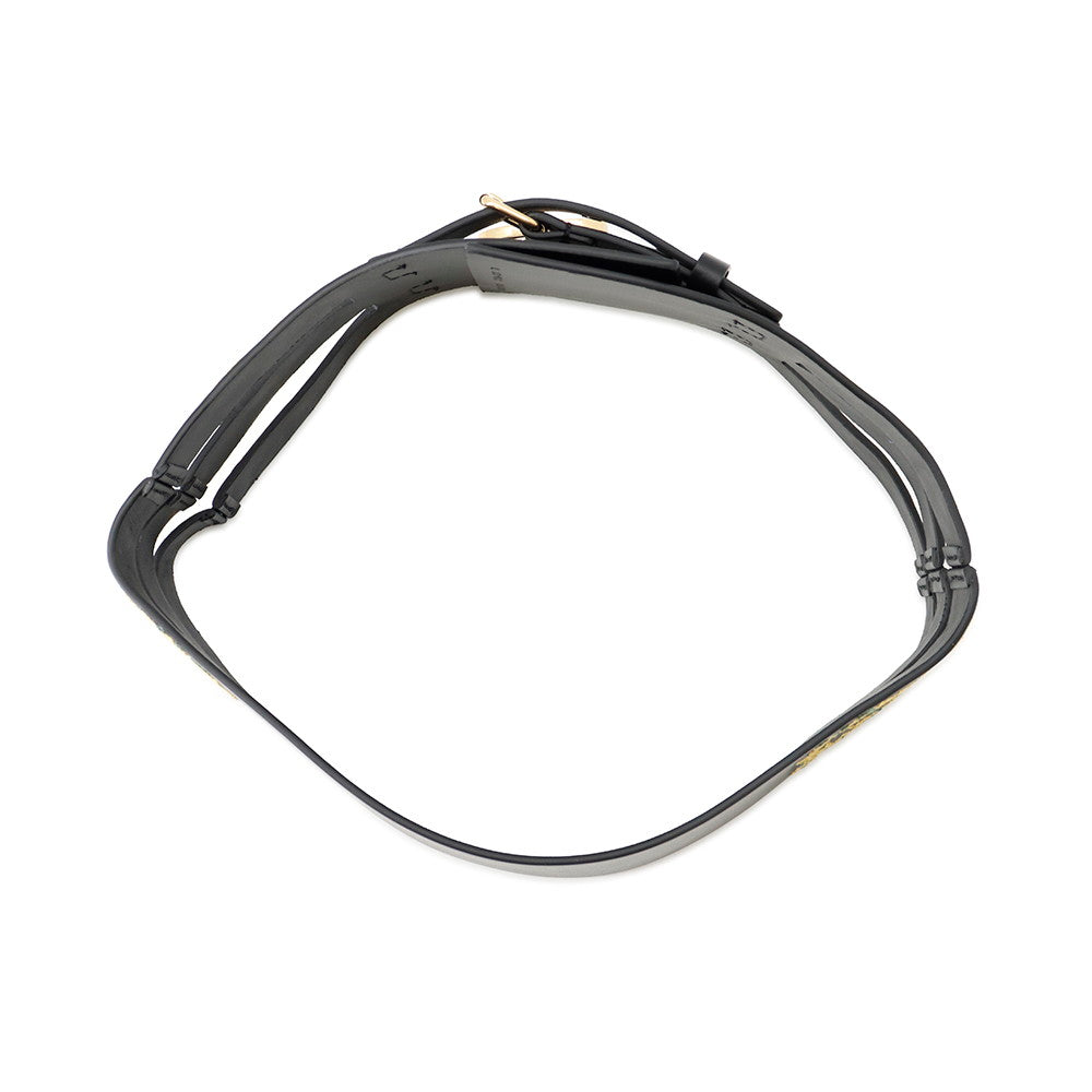 Dior Belt Size 70 Black/Yellow Leather