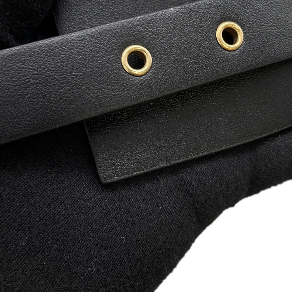 Dior Belt Size 70 Black/Yellow Leather
