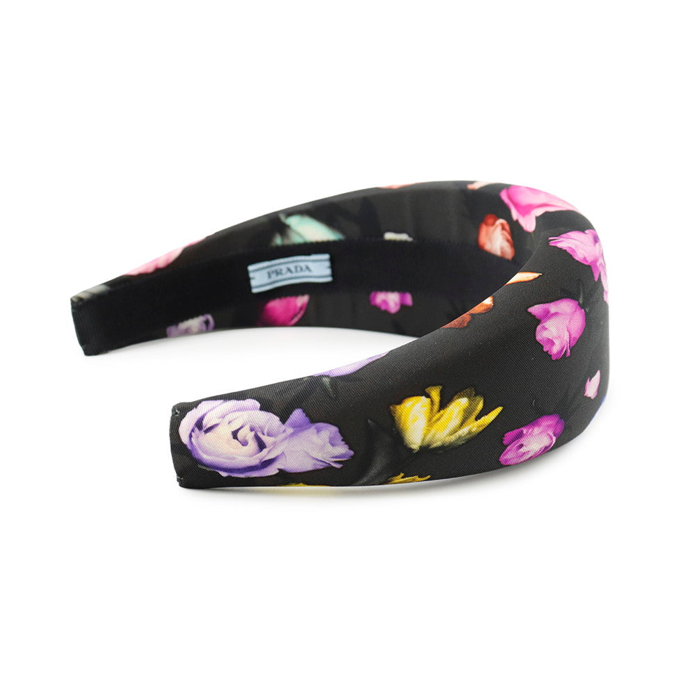 PRADA Katyusha Gray/Multicolor Nylon Leather