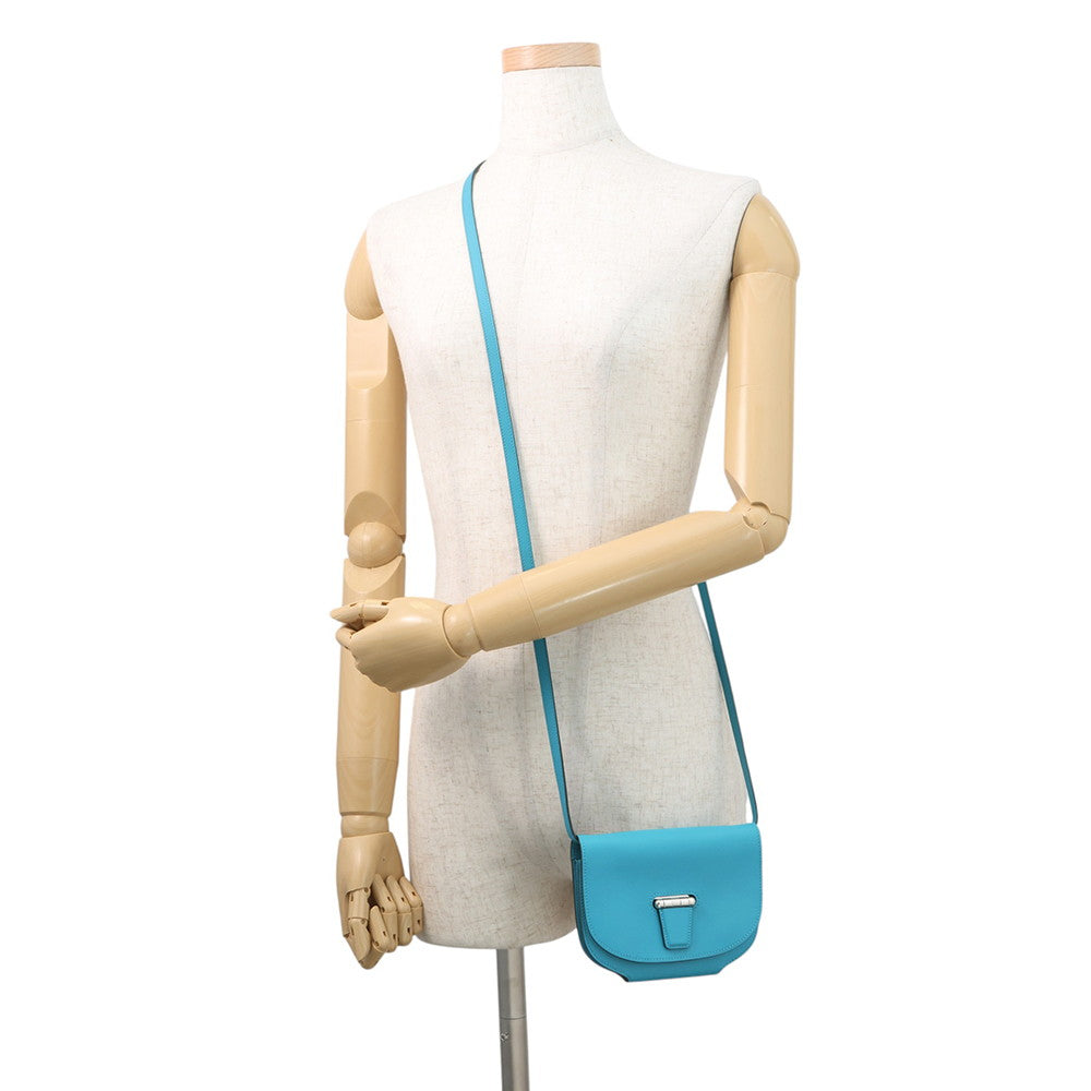 HERMES Mini Convoyeur Turquoise Swift Leather
