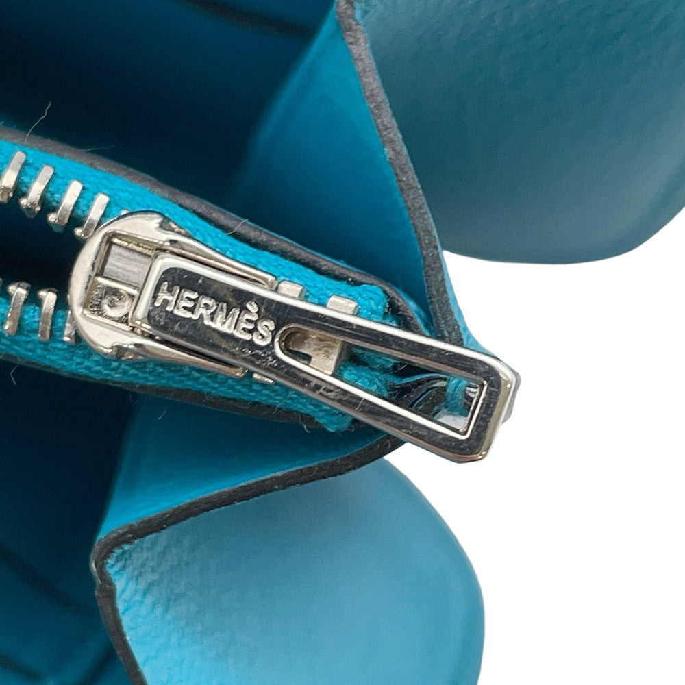 HERMES Mini Convoyeur Turquoise Swift Leather