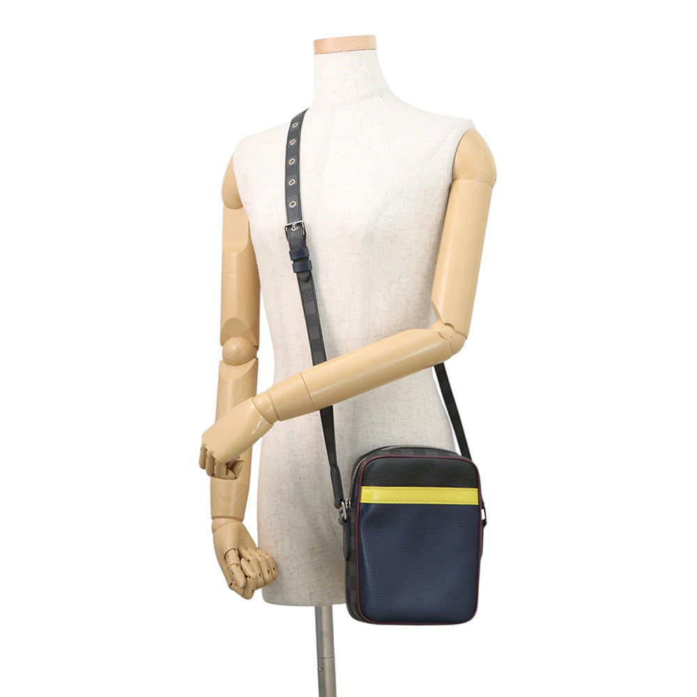 LOUIS VUITTON Danube Slim Navy/NoirM55100 Damier Graphite Epi Leather