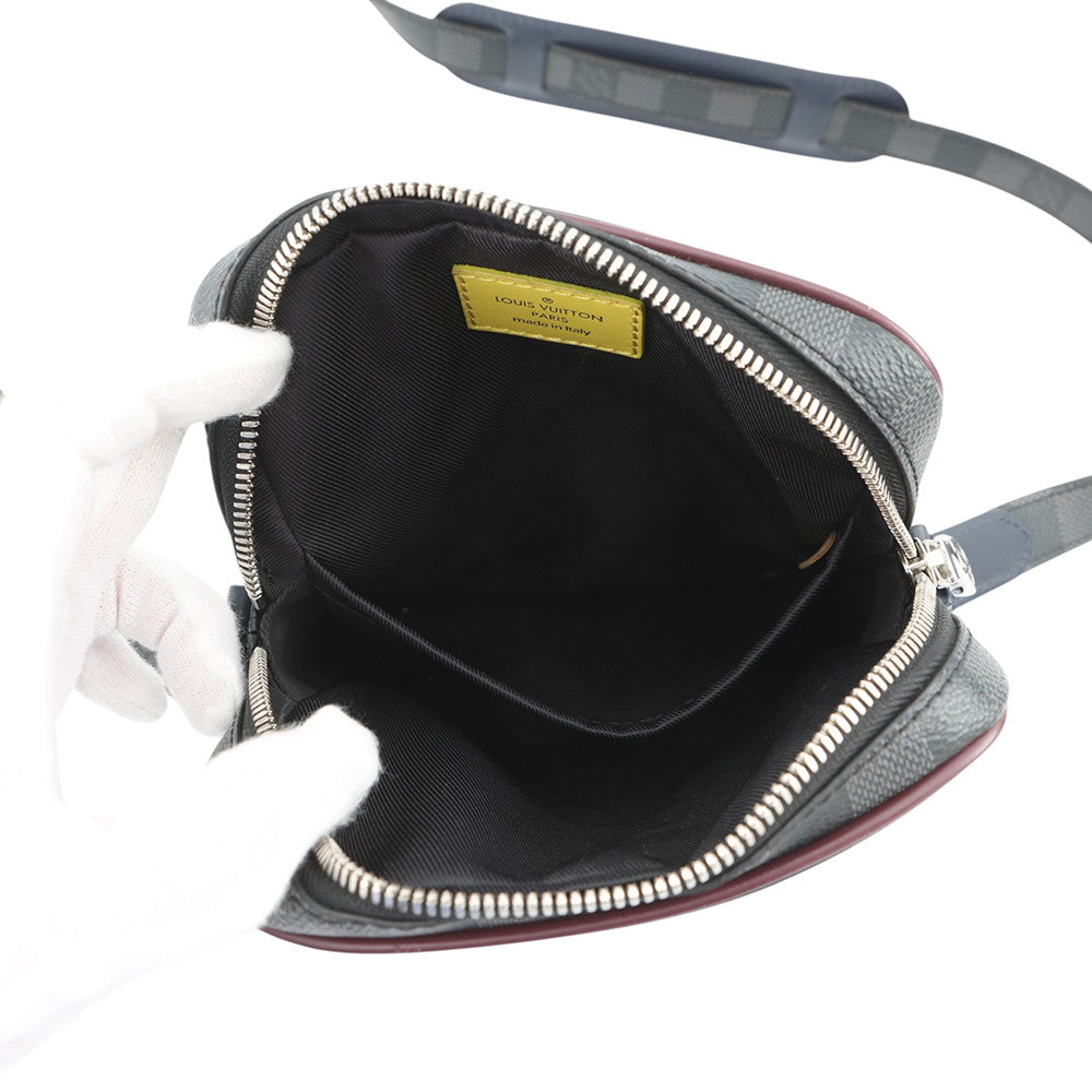 LOUIS VUITTON Danube Slim Navy/NoirM55100 Damier Graphite Epi Leather