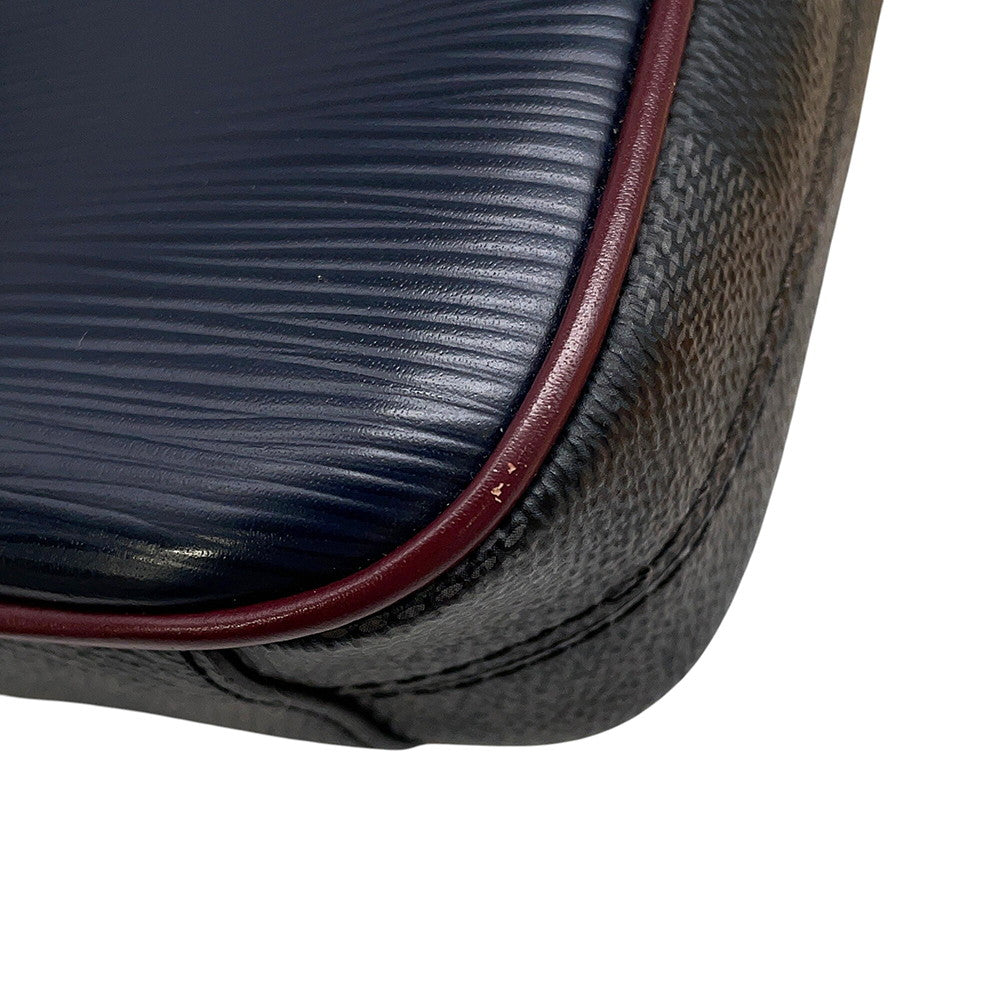 LOUIS VUITTON Danube Slim Navy/NoirM55100 Damier Graphite Epi Leather