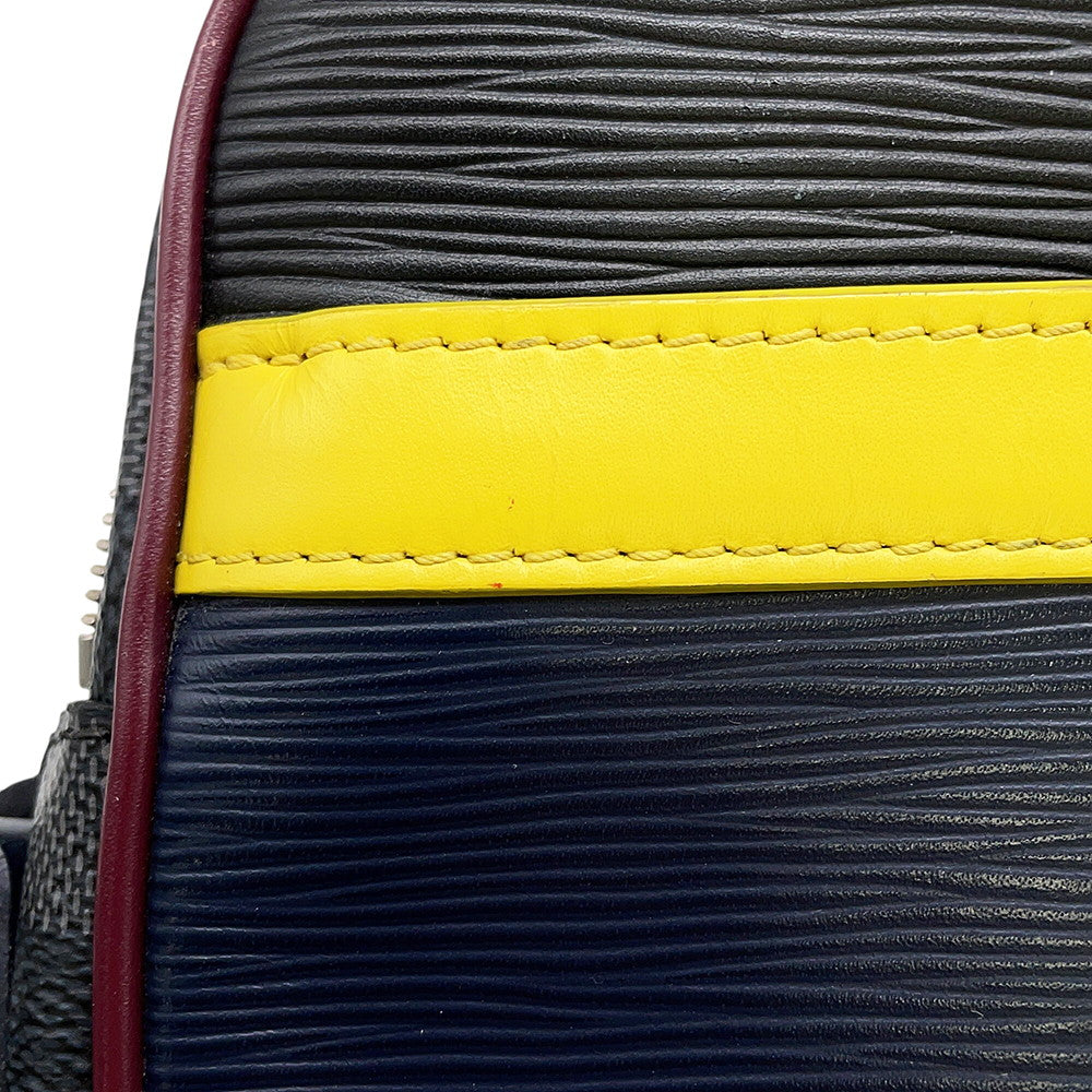 LOUIS VUITTON Danube Slim Navy/NoirM55100 Damier Graphite Epi Leather