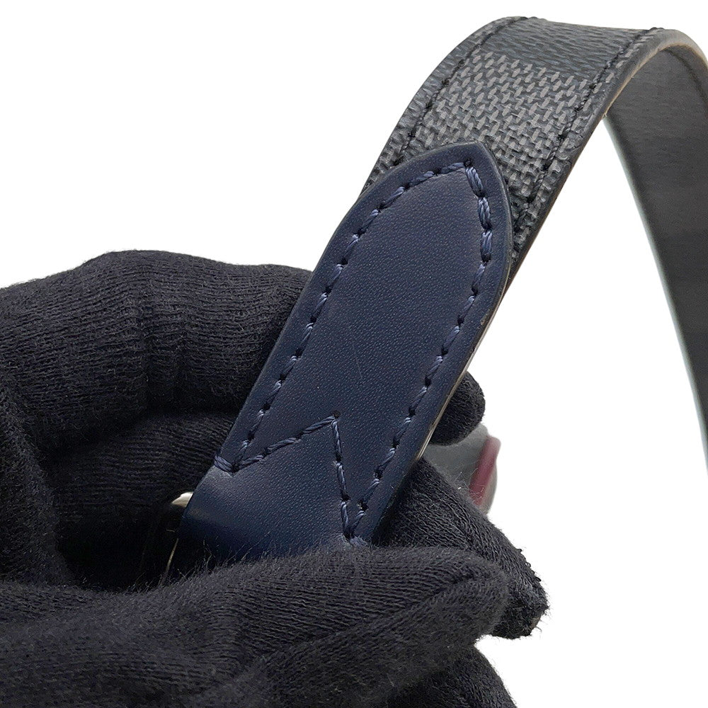 LOUIS VUITTON Danube Slim Navy/NoirM55100 Damier Graphite Epi Leather