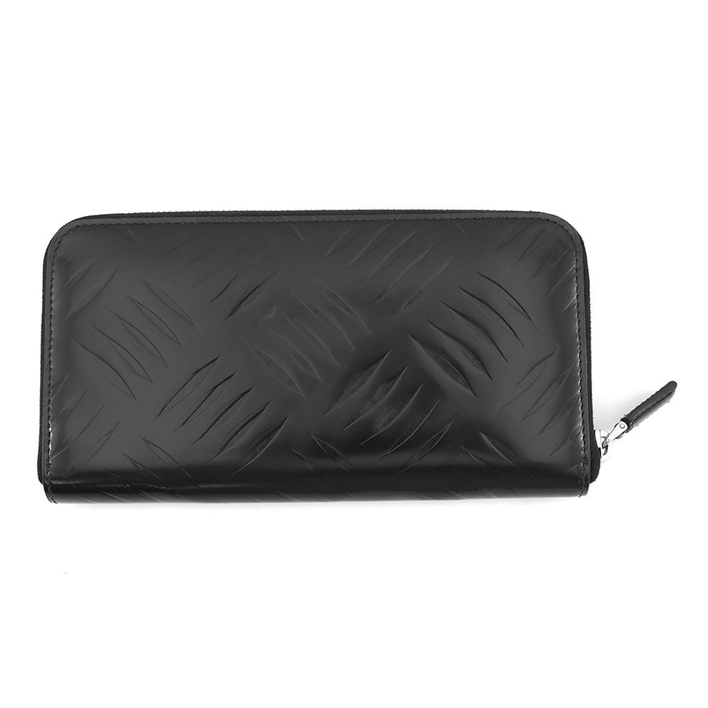 PRADA Zip Around Long Wallet Black2ML317 BrushedLeather