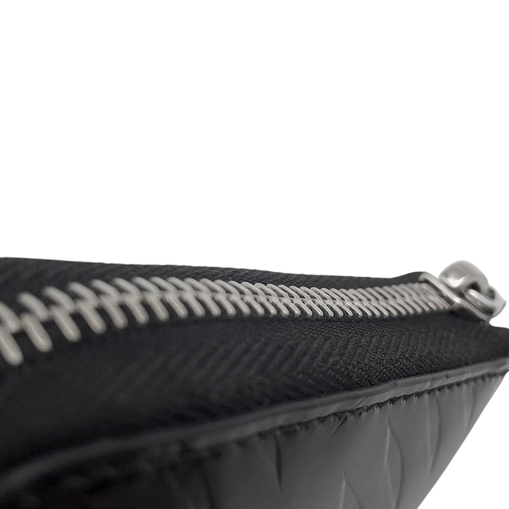 PRADA Zip Around Long Wallet Black2ML317 BrushedLeather