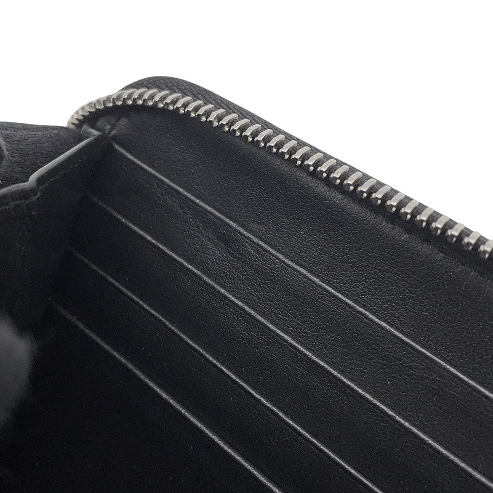 PRADA Zip Around Long Wallet Black2ML317 BrushedLeather