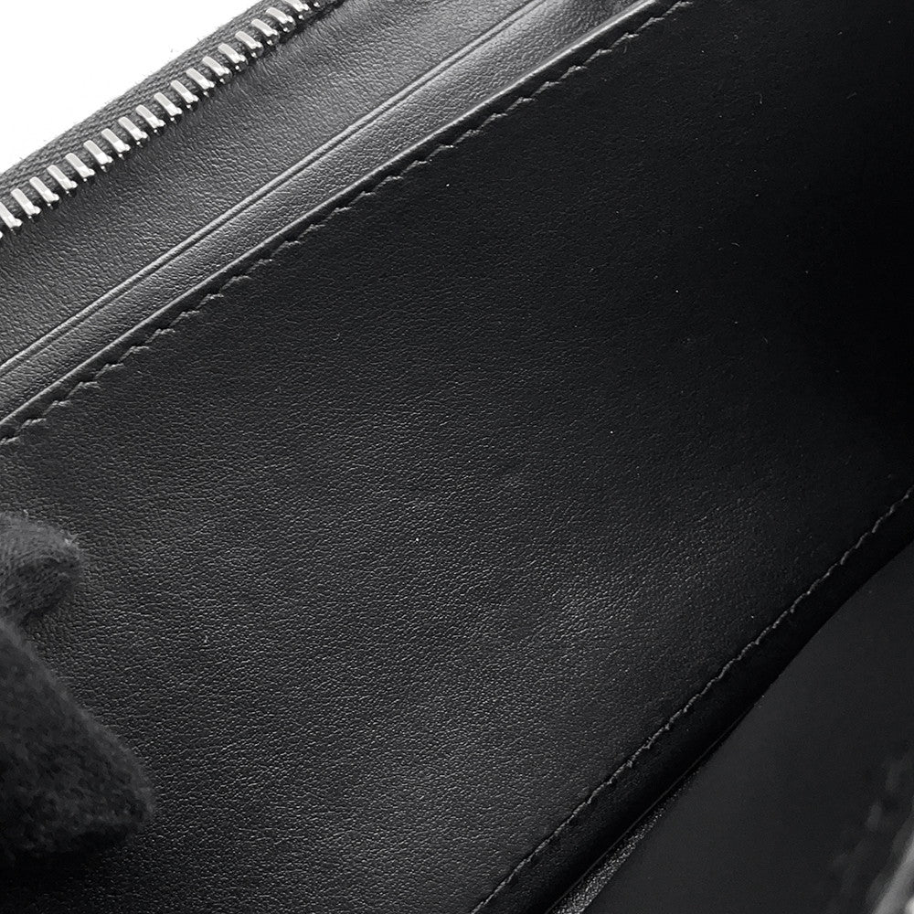 PRADA Zip Around Long Wallet Black2ML317 BrushedLeather