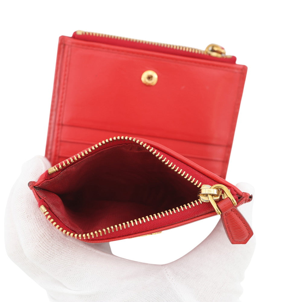 PRADA Compact wallet Raqqa1ML024 Leather