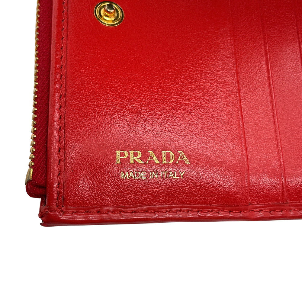 PRADA Compact wallet Raqqa1ML024 Leather