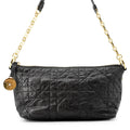 Dior Macrocannage Hobo Shoulder Bag BlackS3202UNIO_M900 CrinkledCalf Leather