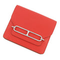 HERMES Roulis Ruri Slim Rouge Coeur Chevre Myzore Goatskin