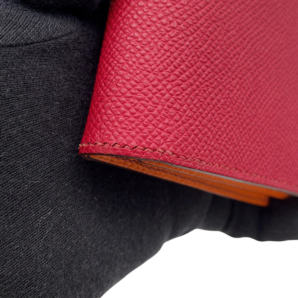 HERMES Bearnsfre Verso Ruby/Orange Epsom