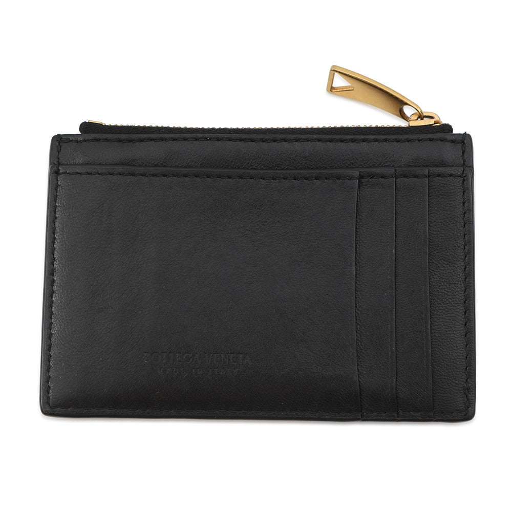 Bottega Veneta Cassette Maxi Intrecciato Fragment Case Black681010 Leather