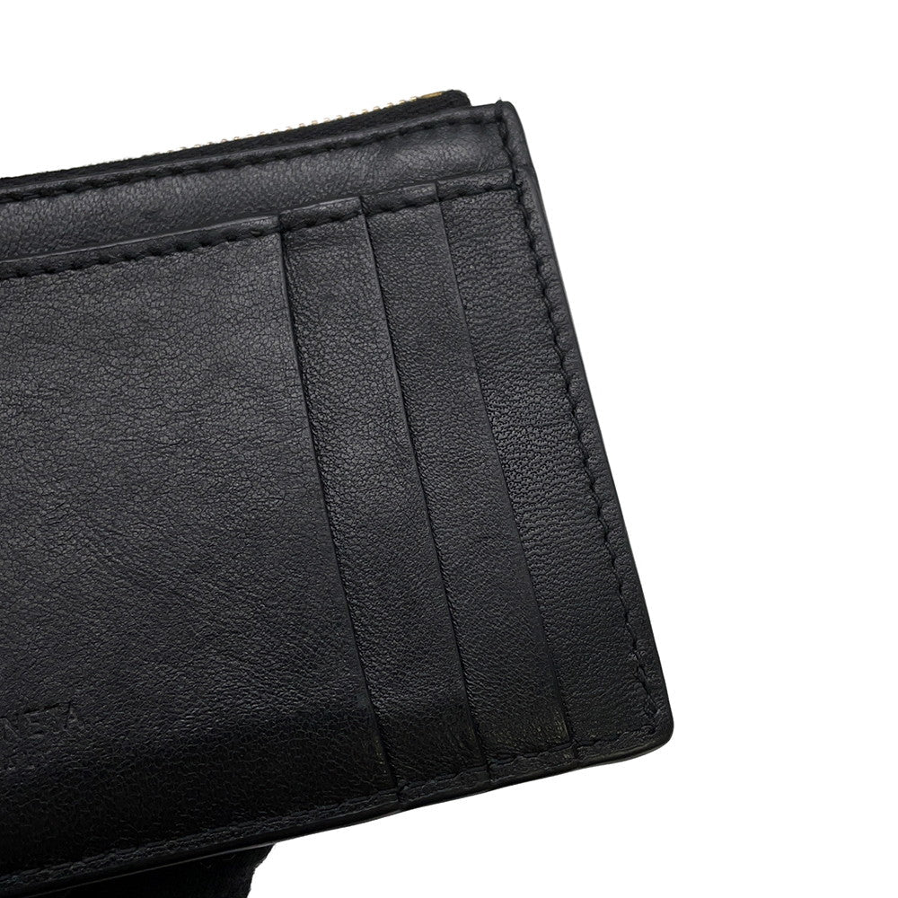 Bottega Veneta Cassette Maxi Intrecciato Fragment Case Black681010 Leather