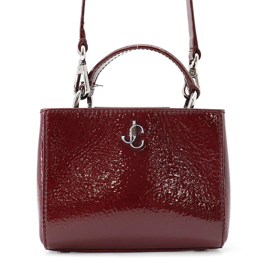 JIMMY CHOO Varenne 2WAYBag New Griotte Patent Leather