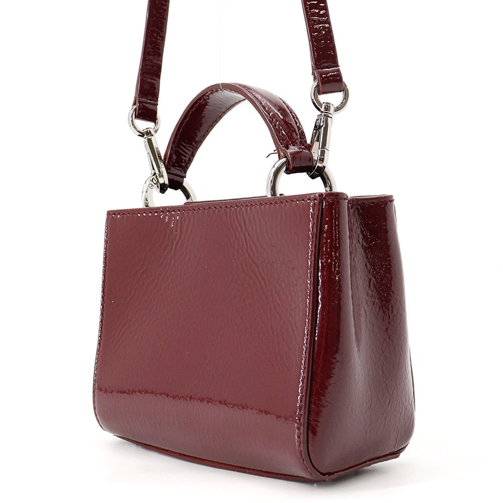 JIMMY CHOO Varenne 2WAYBag New Griotte Patent Leather