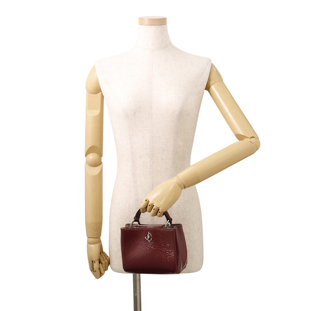 JIMMY CHOO Varenne 2WAYBag New Griotte Patent Leather