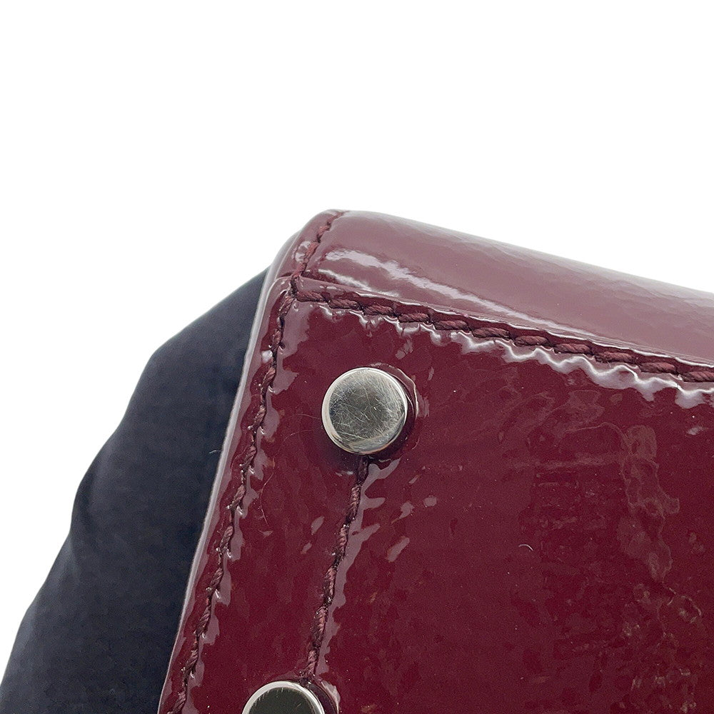 JIMMY CHOO Varenne 2WAYBag New Griotte Patent Leather