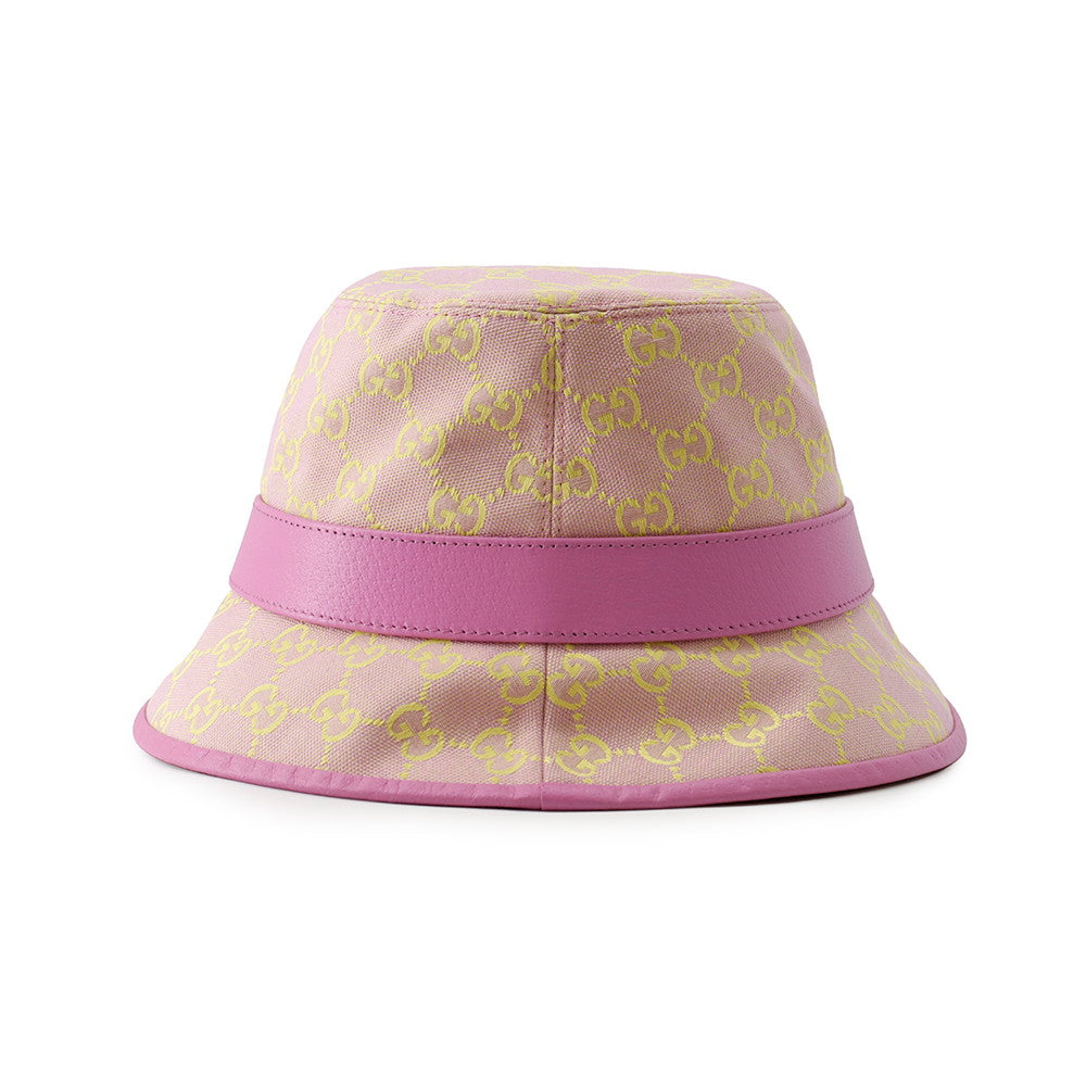 GUCCI Bucket hat Size S/57㎝ Pink/Yellow748476 Cotton70% Polyester30%