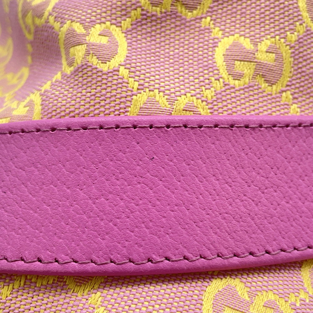 GUCCI Bucket hat Size S/57㎝ Pink/Yellow748476 Cotton70% Polyester30%
