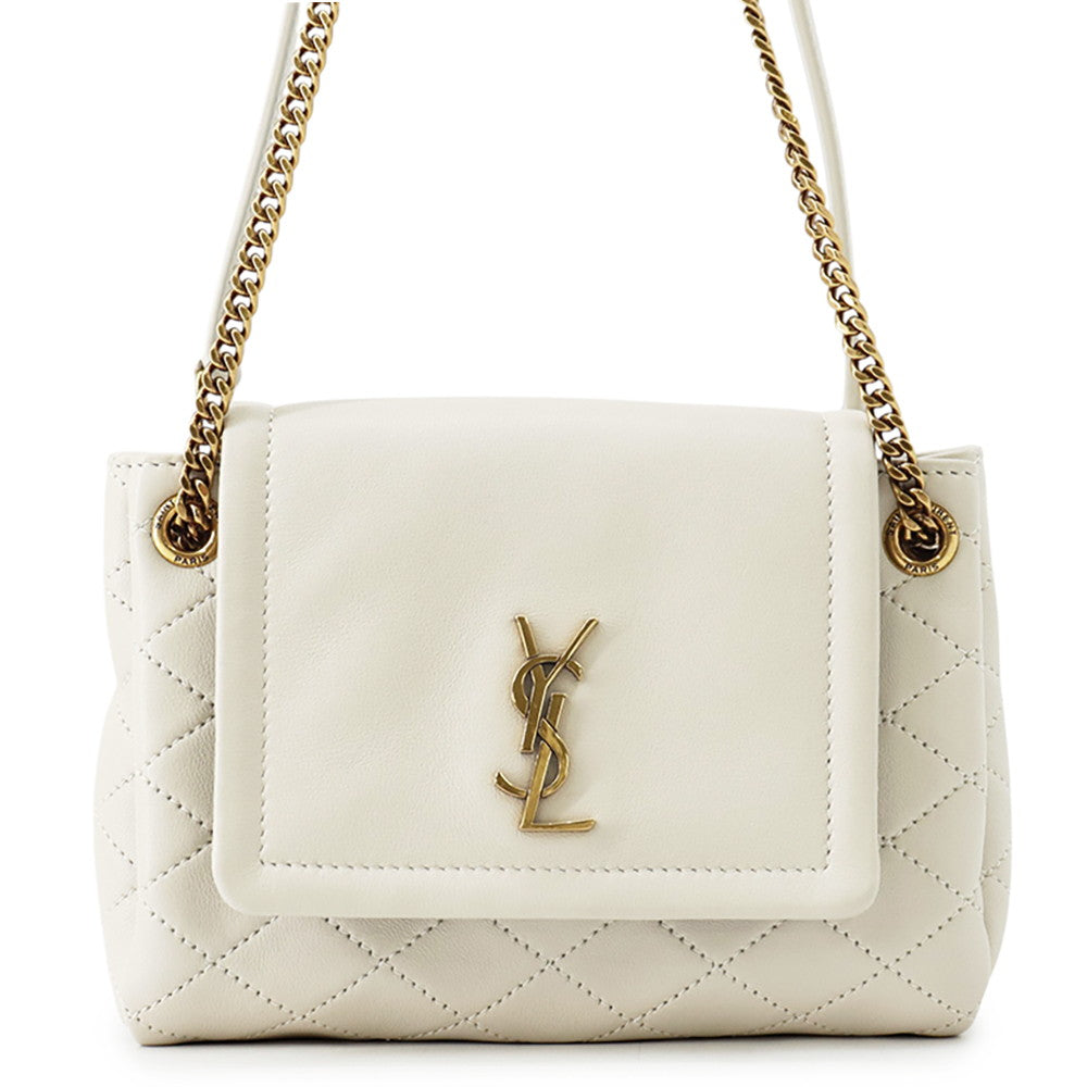 SAINT LAURENT PARIS Mini Nolita White1672738 Leather