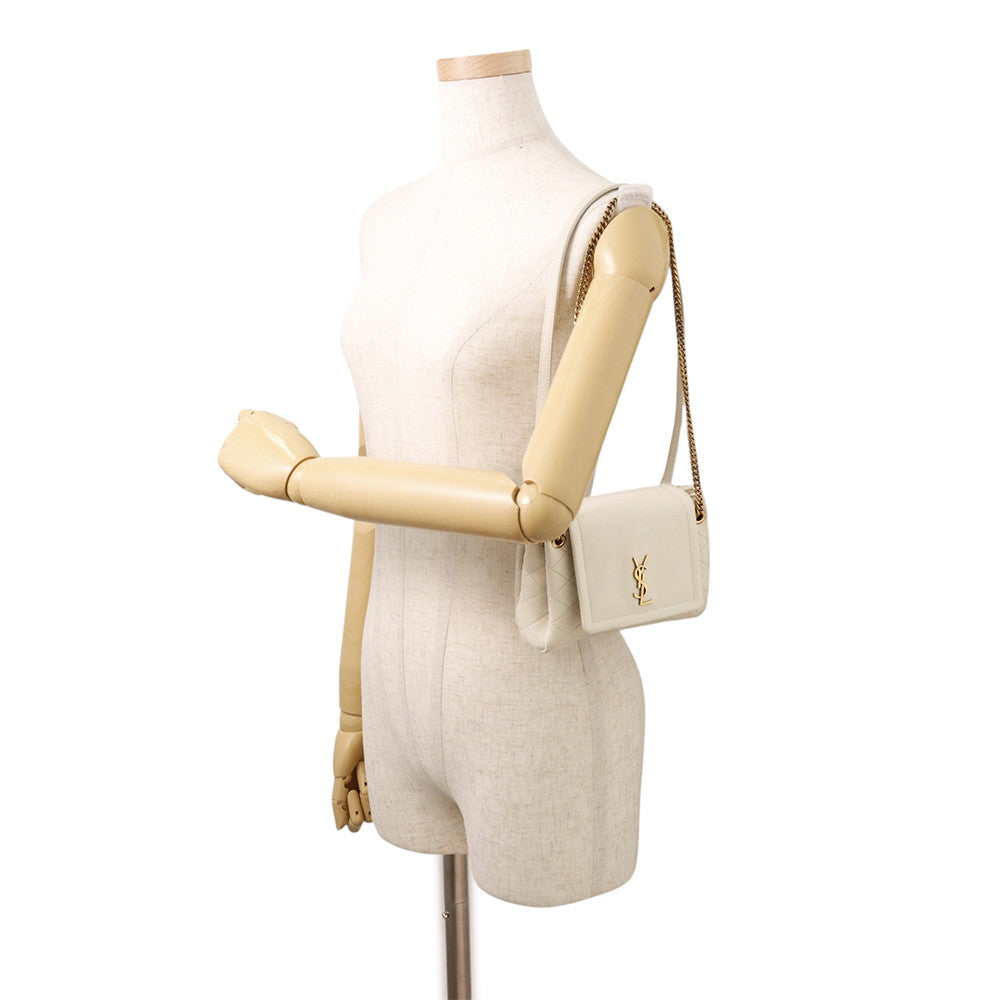 SAINT LAURENT PARIS Mini Nolita White1672738 Leather
