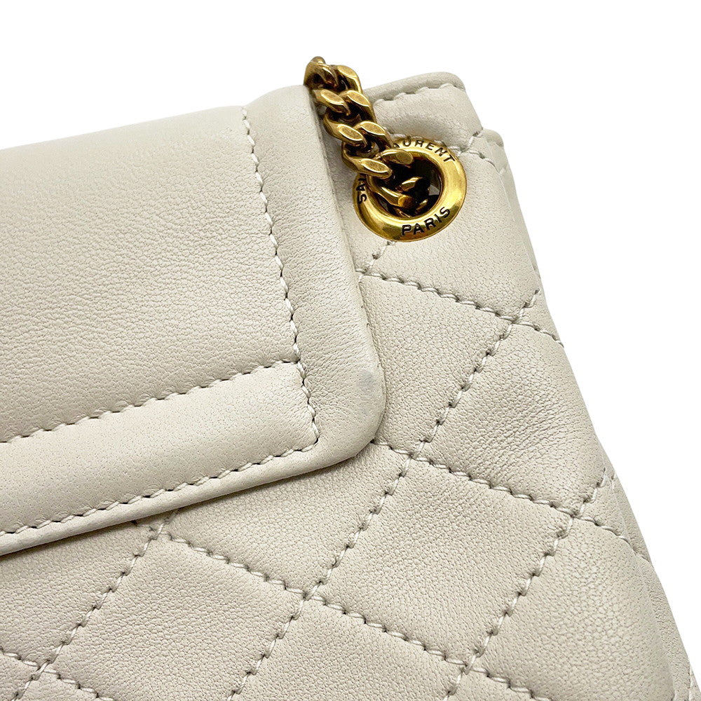 SAINT LAURENT PARIS Mini Nolita White1672738 Leather