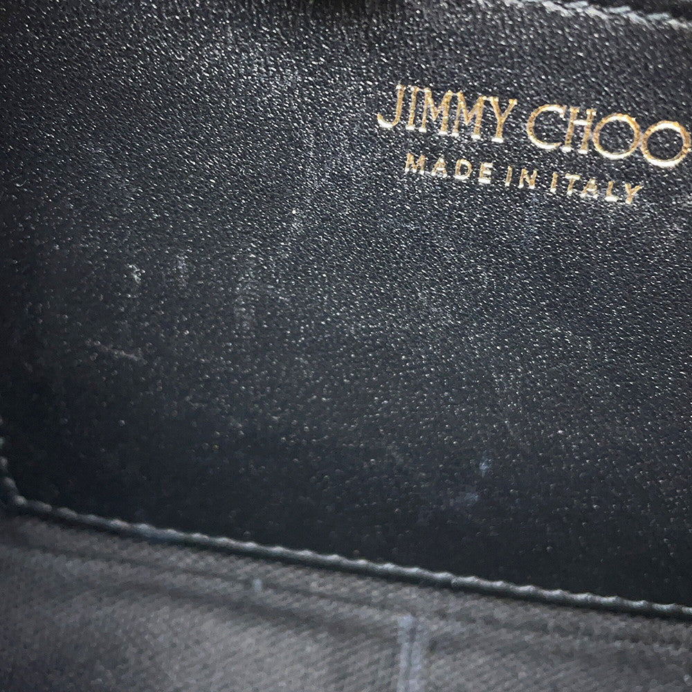 JIMMY CHOO Varenne Shoulder Bag Black Leather