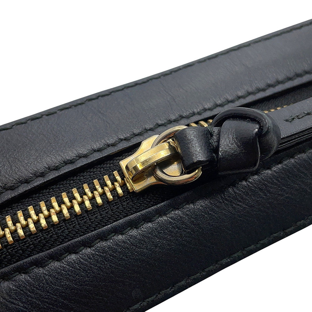JIMMY CHOO Varenne Shoulder Bag Black Leather