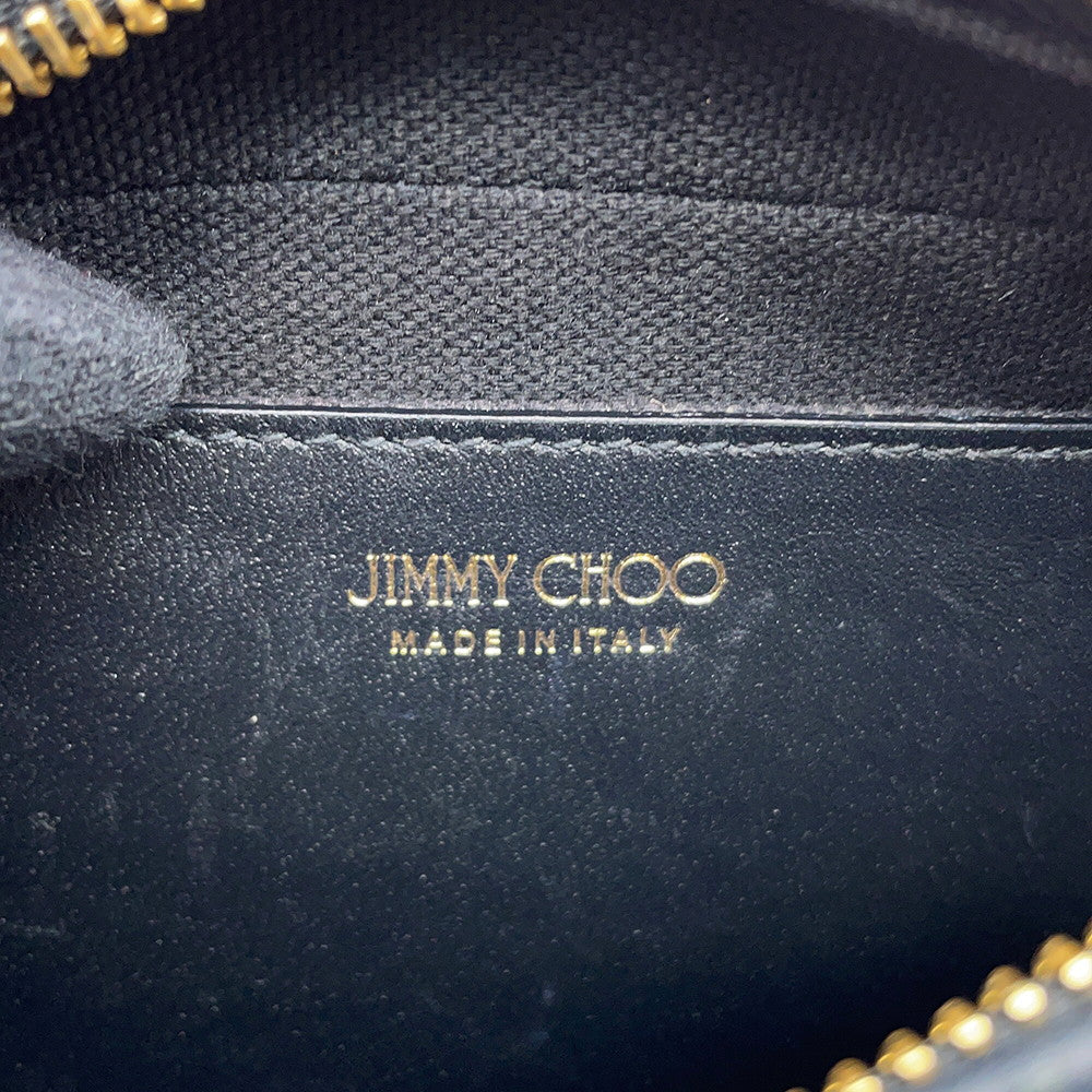JIMMY CHOO Varenne Shoulder Bag Black Leather
