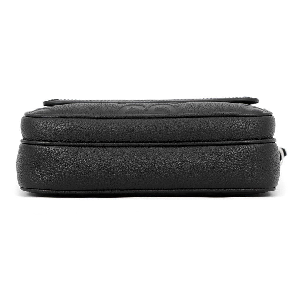 GUCCI Jumbo GG Small Cross Body Bag Black794088 Leather