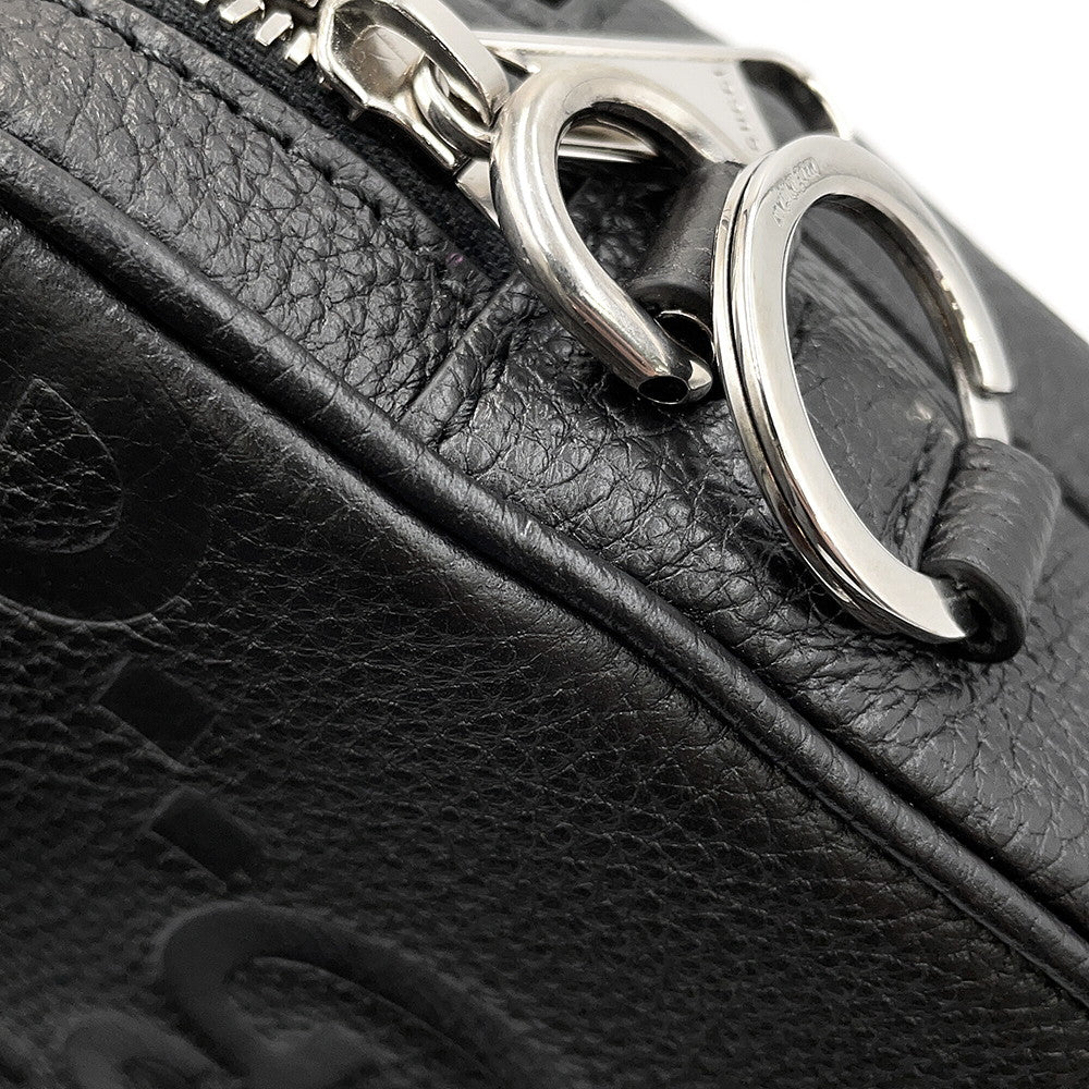 GUCCI Jumbo GG Small Cross Body Bag Black794088 Leather