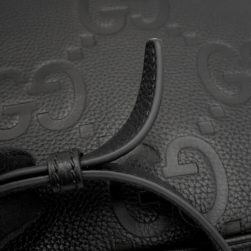 GUCCI Jumbo GG Small Cross Body Bag Black794088 Leather